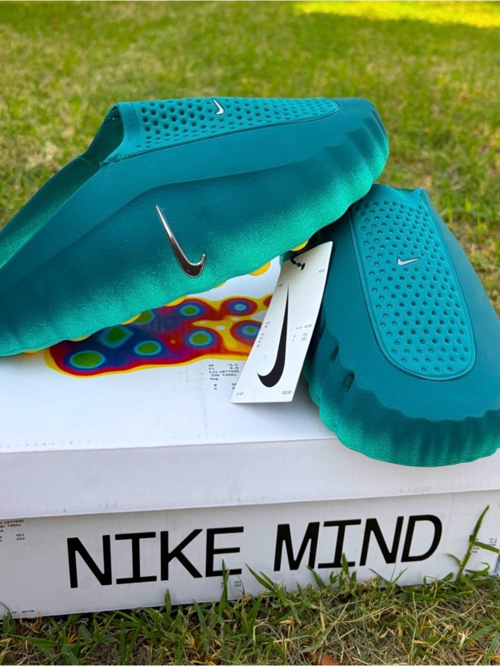 Nike Mind 001 Green Slide Sandals - Lightweight Comfort